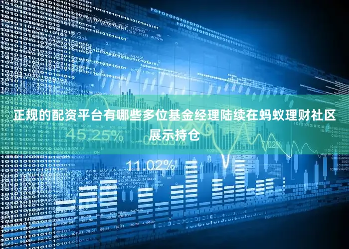 正规的配资平台有哪些多位基金经理陆续在蚂蚁理财社区展示持仓