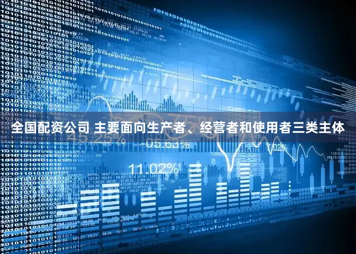 全国配资公司 主要面向生产者、经营者和使用者三类主体